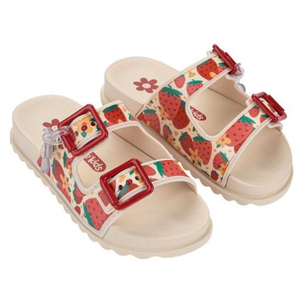 Chinelo Slide Infantil Gkids Lumy Hip - 23496 - Rosa/bege/vermelho - Atacado