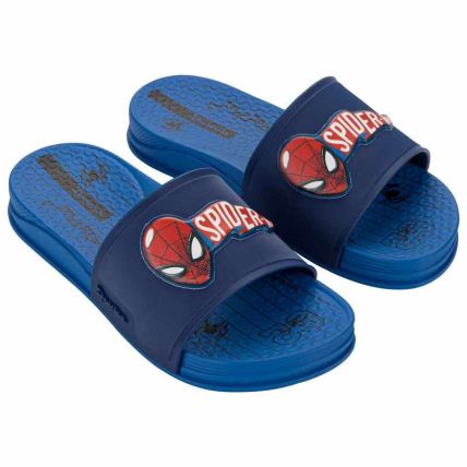 Chinelo Slide Infantil Ipanema Marvel Spider - 27520 - Azul/azul/vermelho - Atacado