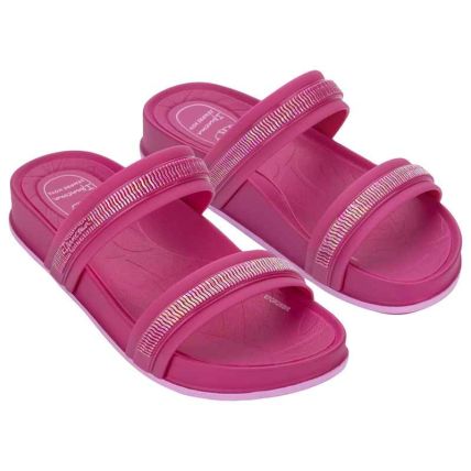 Chinelo Slide Infantil Ipanema Shine Trendy - 27575 - Rosa Petala/rosa - Atacado