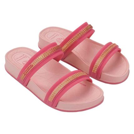 Chinelo Slide Infantil Ipanema Shine Trendy - 27575 - Rosa/rosa Camelia - Atacado