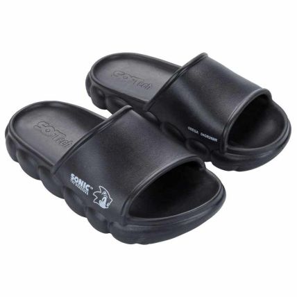 Chinelo Slide Infantil Sonic Soft De - 23559 - Preto/branco - Atacado