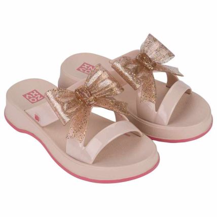 Chinelo Slide Infantil Zaxy Top - 19371 - Nude Claro - Atacado