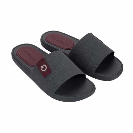 Chinelo Slide Masculino Cartago Dakar Iv - 12626 - Basalto/bordo - Atacado