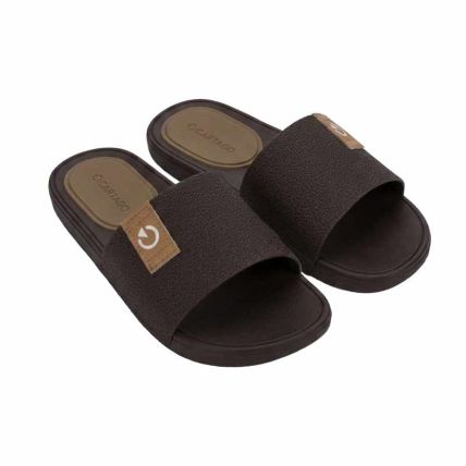Chinelo Slide Masculino Cartago Dakar Iv - 12626 - Marrom/marrom - Atacado