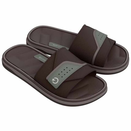 Chinelo Slide Masculino Cartago Malaga Sport - 12642 - Bege/marrom/verde - Atacado