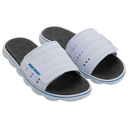 Chinelo Slide Masculino Mormaii Ocean - 12771 - Branco/preto - Atacado