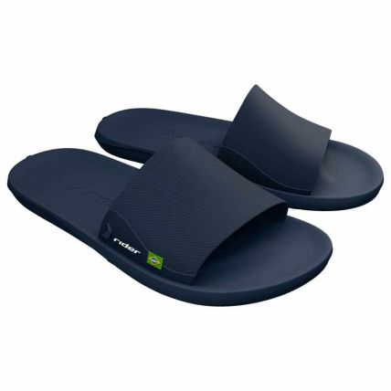 Chinelo Slide Masculino Rider Feel - 12491 - Azul/branco/verde - Atacado