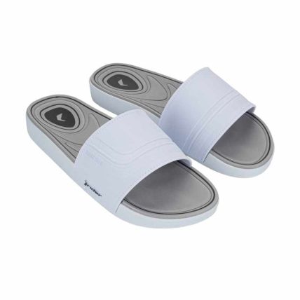 Chinelo Slide Masculino Rider Pulse - 12617 - Branco/branco/cinza - Atacado