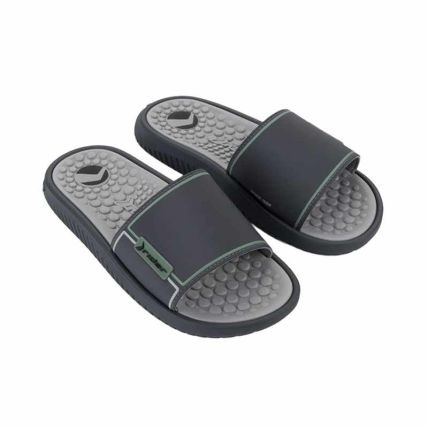 Chinelo Slide Masculino Rider Pump Ii - 12424 - Cinza/grafite/verde - Atacado
