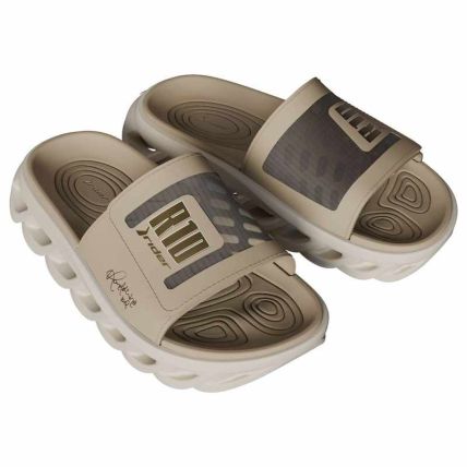 Chinelo Slide Masculino Rider R Power R10 - 12583 - Bege/bege - Atacado