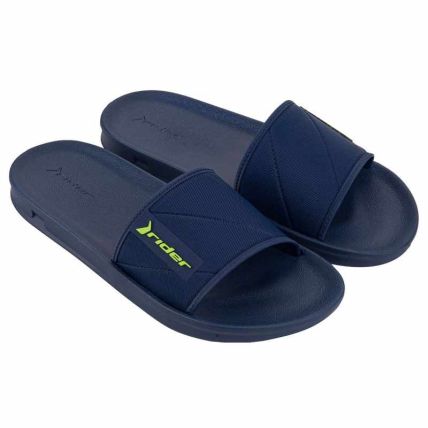 Chinelo Slide Masculino Rider Street - 11578 - Azul/azul/verde - Atacado