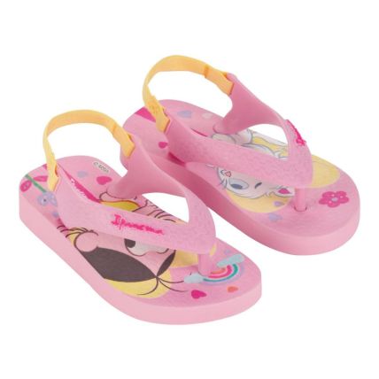 Chinelo Baby Ipanema Turma Da Monica - 26791 - Rosa/Rosa/Amarelo - Atacado