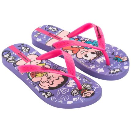 Chinelo Infantil Ipanema Turma Da Monica - 26790 - Lilás/Rosa - Atacado