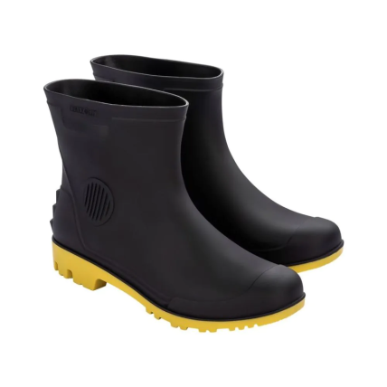 Bota Unissex 3/4 Com Meia - 00346 - Preto/Amarelo - Atacado