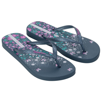 Chinelo Feminino Ipanema Oasis - 26571 - Preto/azul Perolado - Atacado