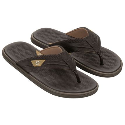 Chinelo Masculino Cartago Malta Vi - 12496 - Marrom/marrom/amarelo - Atacado