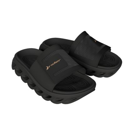 Chinelo Slide Masculino Rider R Power - 12444 - Preto/preto - Atacado