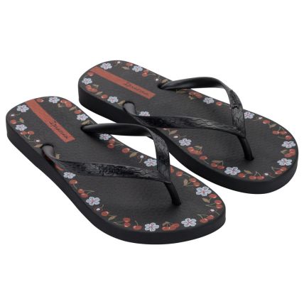 Chinelo Feminino Ipanema Day - 27321 - Preto/preto/vermelho - Atacado