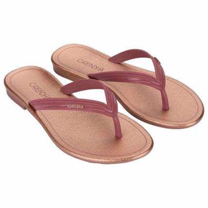 Rasteira Feminina Grendha Favorita - 19483 - Vermelho Marte - Atacado