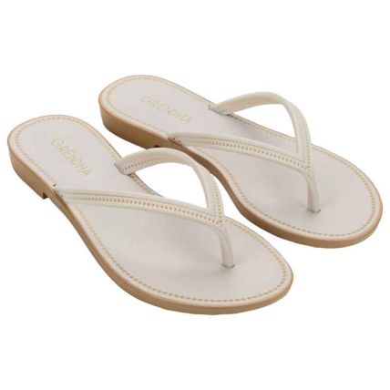 Rasteira Feminina Grendha Mais Acai Essencia - 18510 - Bege Mel/off White - Atacado