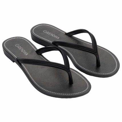 Rasteira Feminina Grendha Mais Acai Essencia  - 18510 - Preto - Atacado