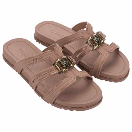 Rasteira Feminino Grendha Exclusiva - 19444 - Marrom Mocca - Atacado