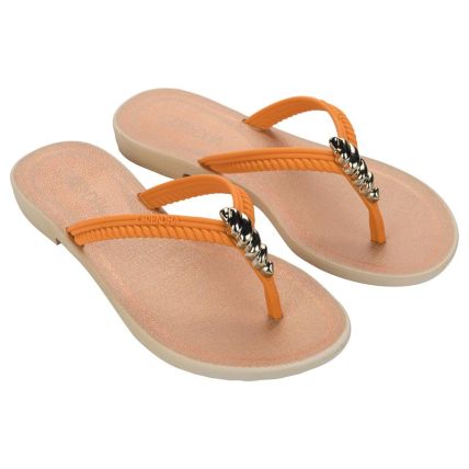 Rasteira Feminino Grendha Lua - 19402 - Laranja Claro - Atacado