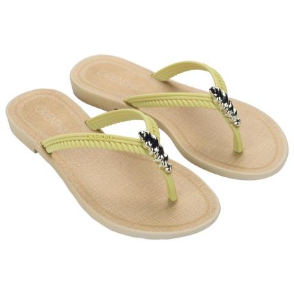 Rasteira Feminino Grendha Lua - 19402 - Verde Abacate - Atacado