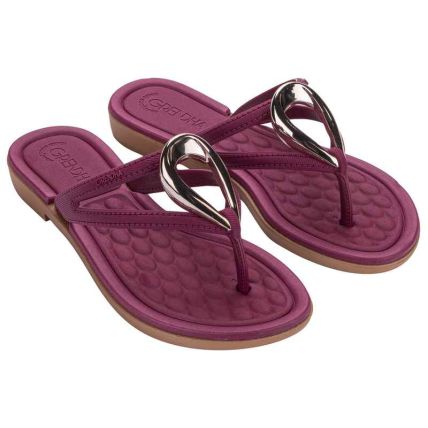 Rasteira Feminino Grendha Mais Conforto Equilibrio - 19506 - Vermelho Cereja - Atacado