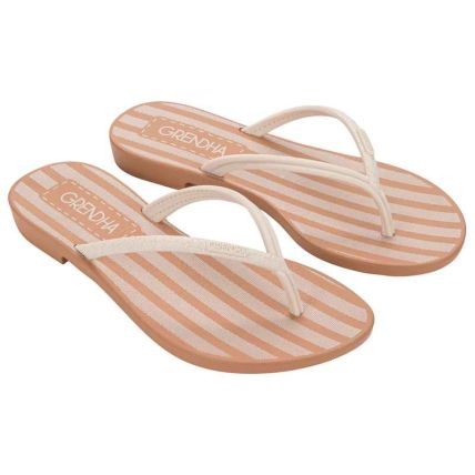 Rasteira Feminino Grendha Preciosa - 19443 - Off White - Atacado