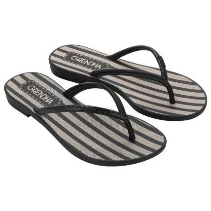 Rasteira Feminino Grendha Preciosa - 19443 - Preto - Atacado