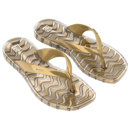 Rasteira Feminino Zaxy Jelly - 19547 - Ouro Rico - Atacado