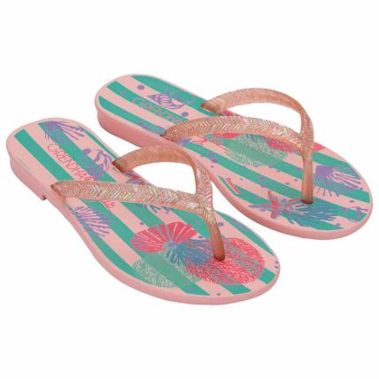 Rasteira Infantil Grendha Bela Amor Em Flor - 19313 - Rosa Iogurte - Atacado