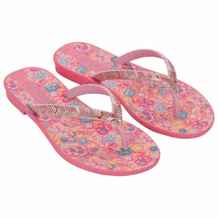 Rasteira Infantil Grendha Bela Amor Em Flor - 19313 - Rosa Medio Liberty - Atacado