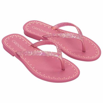 Rasteira Infantil Grendha Bela Ideal - 19484 - Rosa Doce Medio Iriodin - Atacado