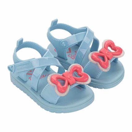 Sandalia Baby Barbie Lovely - 23430 - Azul/azul/rosa - Atacado