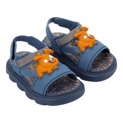 Sandalia Baby Biduzidos Easy Plus - 23555 - Azul/laranja - Atacado