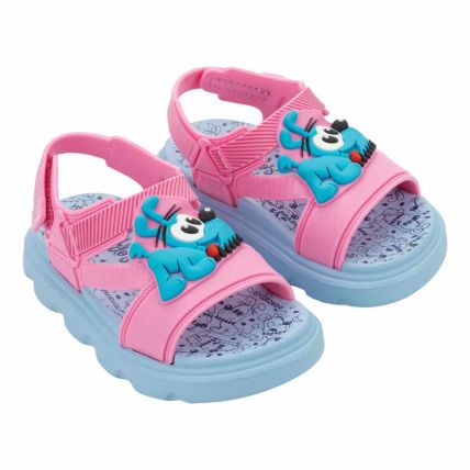 Sandalia Baby Biduzidos Easy Plus - 23555 - Azul/rosa - Atacado