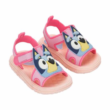 Sandalia Baby Bluey Happy - 23419 - Rosa/rosa/azul - Atacado
