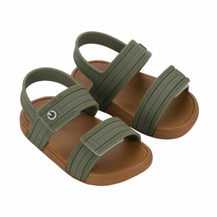 Sandalia Baby Cartago Atlanta - 12541 - Marrom/verde - Atacado
