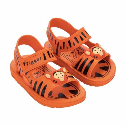 Sandalia Baby Disney Diversão - 22991 - Laranja/laranja/preto - Atacado