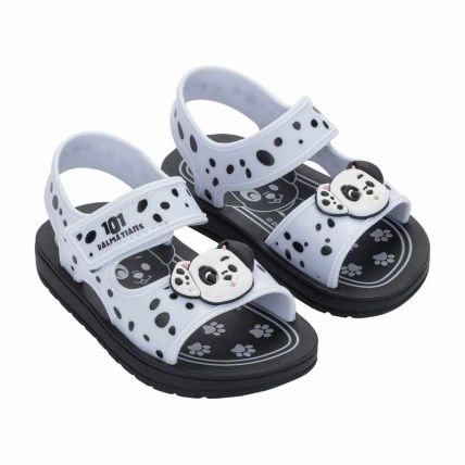 Sandalia Baby Disney Diversão - 22991 - Preto/branco - Atacado