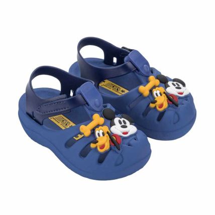 Sandalia Baby Disney Magic Aranha - 22303 - Azul Medio/azul Escuro - Atacado