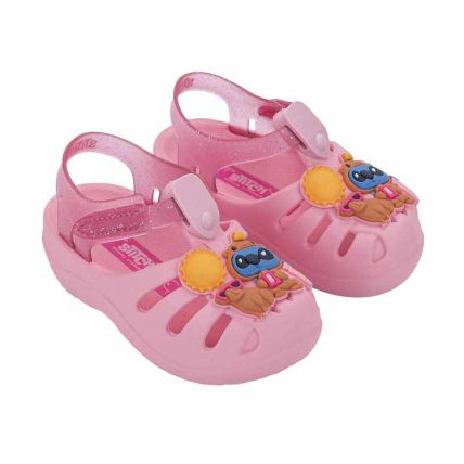 Sandalia Baby Disney Magic Aranha - 22303 - Rosa Medio/rosa Escuro - Atacado