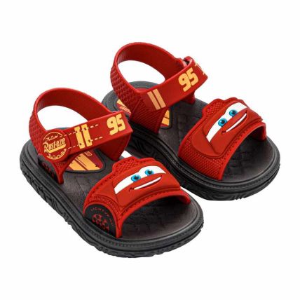 Sandalia Baby Disney Racing - 23493 - Preto/vermelho - Atacado