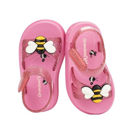 Sandalia Baby Gkids Lomy Bliss - 23498 - Rosa Escuro/rosa - Atacado