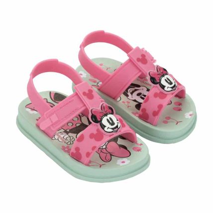 Sandalia Baby Ipanema Disney Friends - 27415 - Verde/rosa/preto - Atacado
