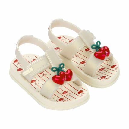 Sandalia Baby Ipanema Little Joy - 27492 - Bege/vermelho - Atacado