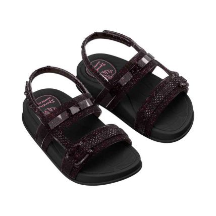 Sandalia Baby Ipanema Shine - 27600 - Preto/rosa Glitter - Atacado