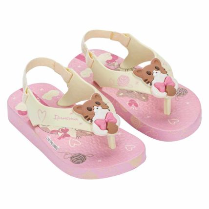 Sandalia Baby Ipanema Sporty - 27247 - Rosa/bege/amarelo - Atacado